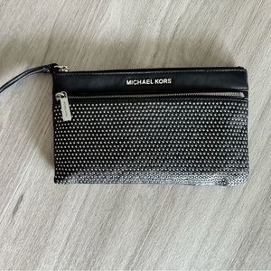 Michael Kors studded wristlet